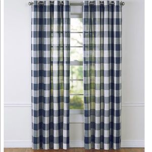 Buffalo Check Grommet Curtains 84” NWT